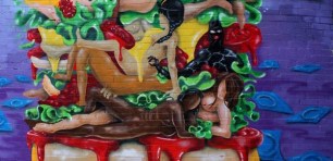 Melbourne family business caught in the spotlight over “kama-sutra burger” mural