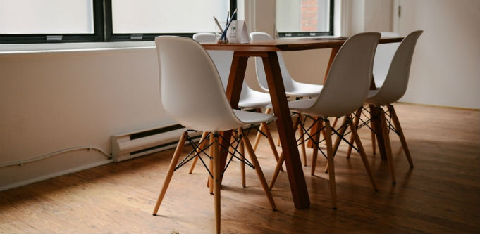 desk with chairs