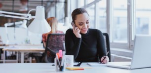 woman on the phone