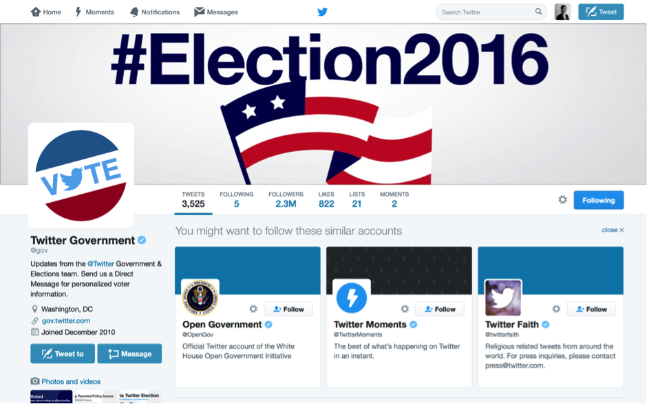 US election social media