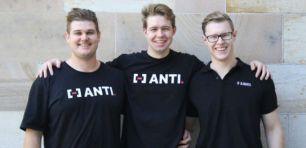 ANTI co-founders Rob Joseph and Liam Norris, with CTO Brodie Robinson. Source: Supplied.