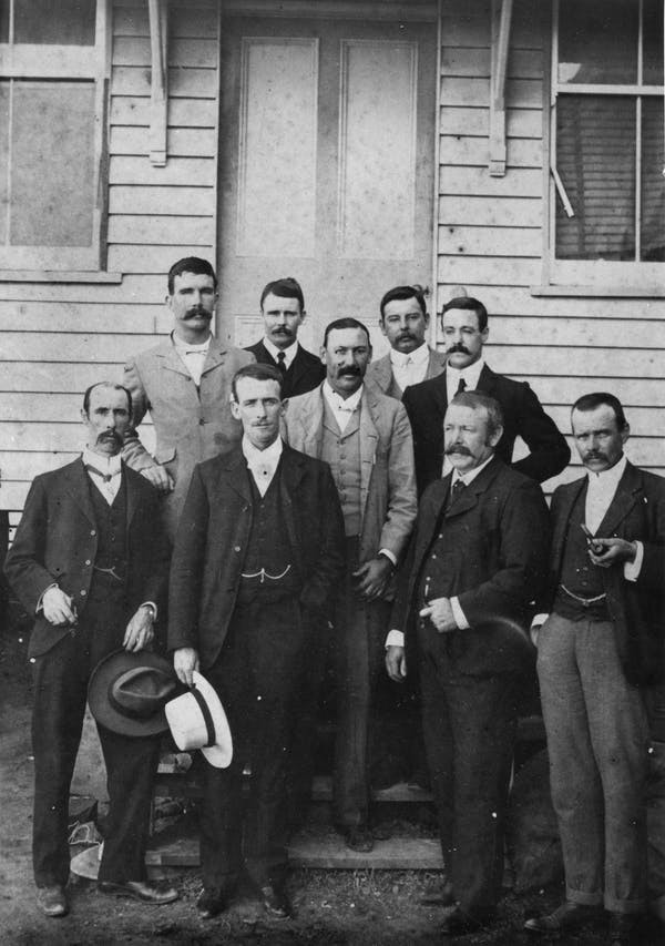 Group of bank managers circa 1900