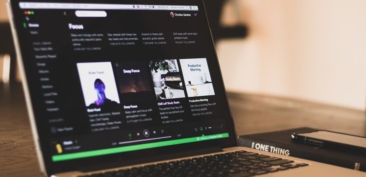 Spotify-on-laptop