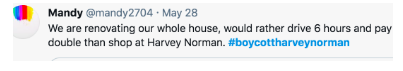 Harvey Norman Twitter