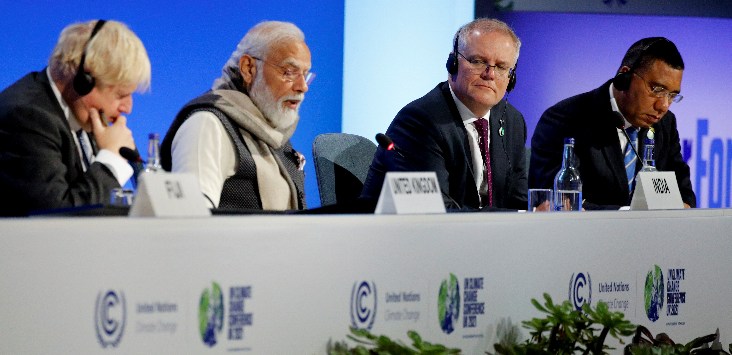 COP26 COP26 Boris Johnson Narendra Modi Scott Morrison Andrew Holness