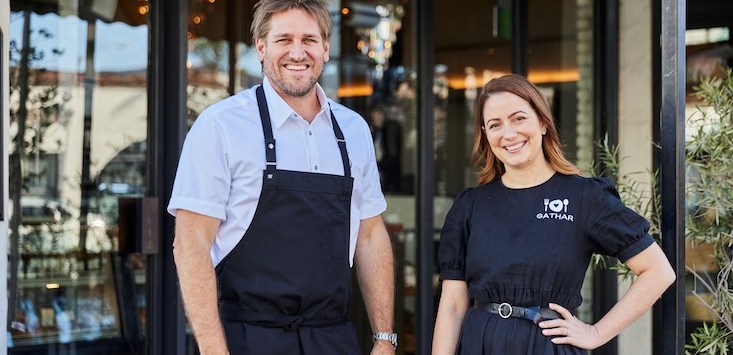 Gathar chief executive and co-founder Jodie Mlikota has enlisted Australian chef and food personality Curtis Stone to expand into the US market.