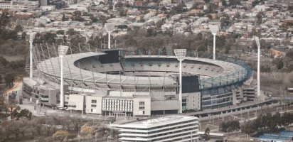 MCG aerial shot AFL