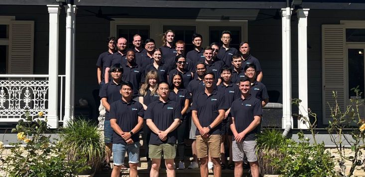 EVSE Australia team photo on front steps of building