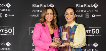 Alisa and Lysandra Fraser accept Smart50 Rising Star Award