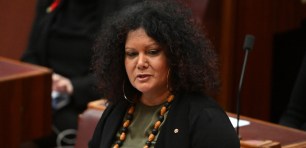 Assistant Minister for Indigenous Australians Malarndirri McCarthy black cladding